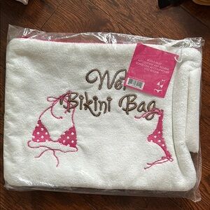 White and Pink Bikini Bag